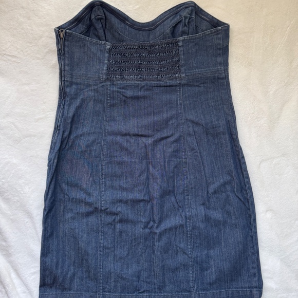 Juicy Couture Denim Strapless Dress Vintage Size XL - Picture 5 of 12